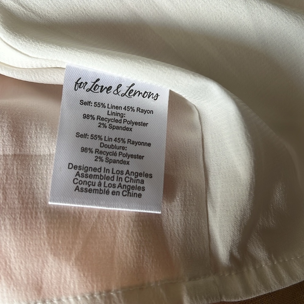 For Love And Lemons Peach Plaid Mini Dress - Picture 10 of 10